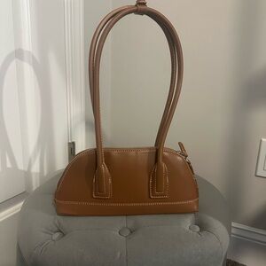 ZARA Small Brown Leather Handbag